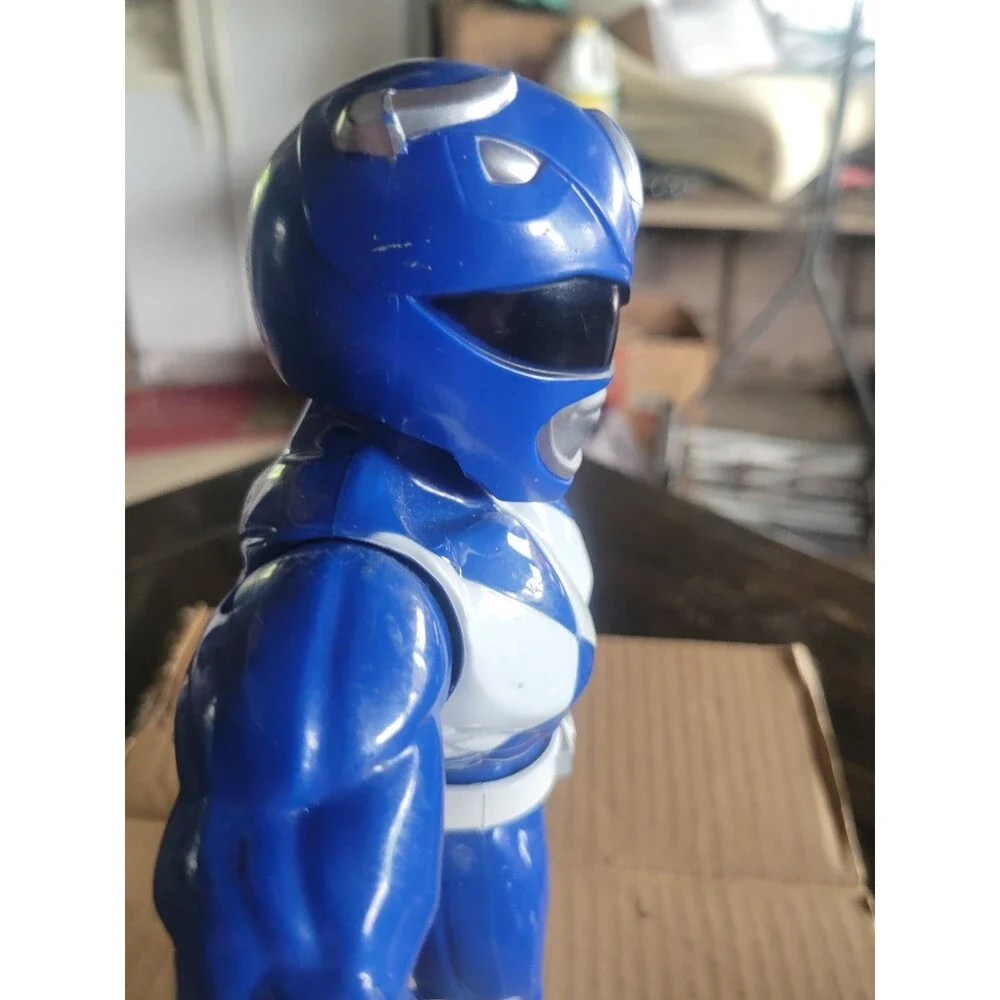 Blue Power Ranger Action Figure SCG size is 9.5” Tall